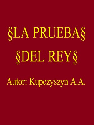 cover image of La Prueba del Rey